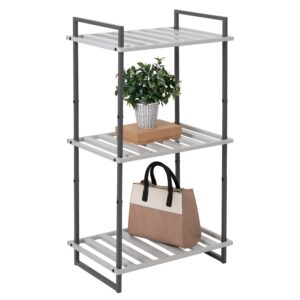 3-Tier Small Metal Shelf - Gray